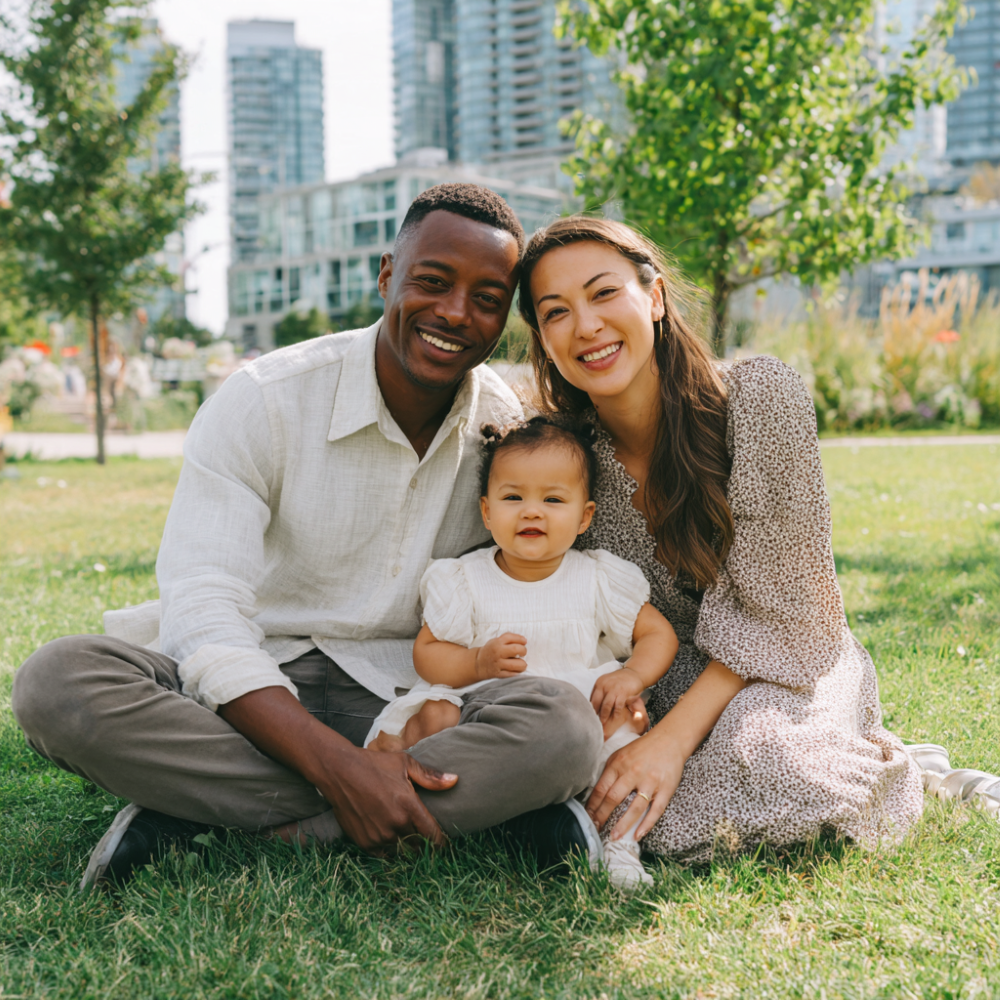 Kpdesign 63646 a photo of a couple with their one year old da 23fdf4b2 b39e 4024 b772 c0f07908fa7e 1 (custom)